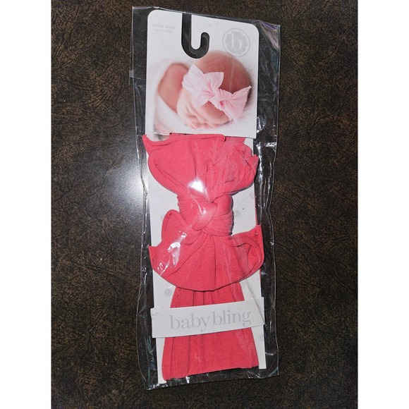 #798 Original Baby Bling Fab-Bow-Lous baby headbands in Fruit Punch NEW - Picture 1 of 2